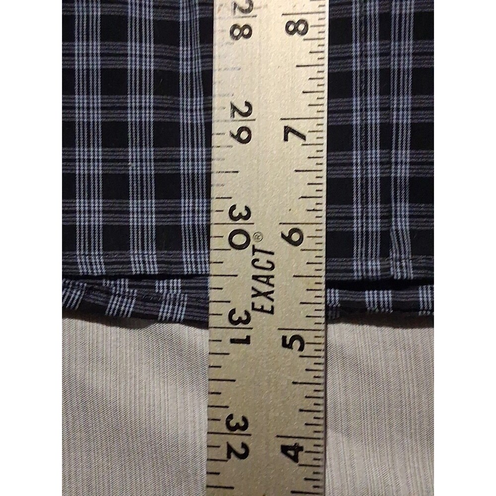 Ariat Relentless Button Down Shirt Mens Large Blue Plaid Cotton Westrn Flip Cuff - Picture 6 of 6